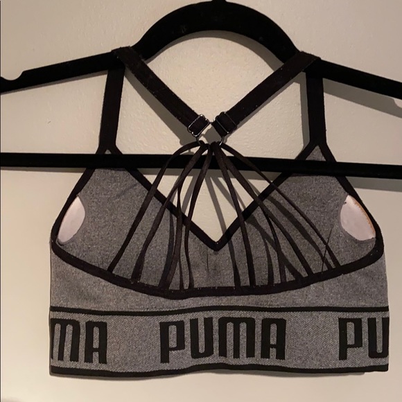Puma Grey Sports Bra - Picture 6 of 8